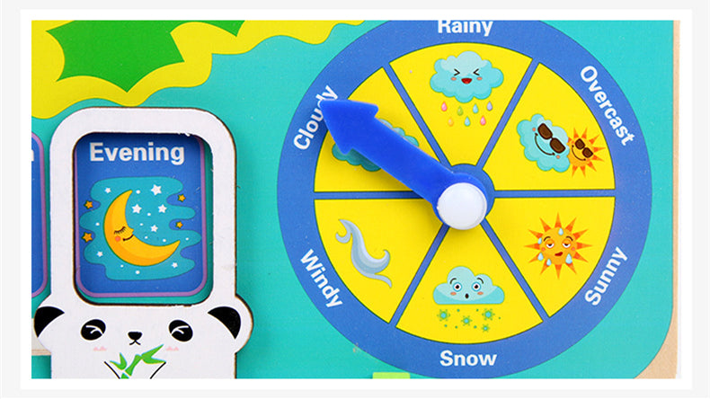 7-in-1 Kids Weather Calendar Clock