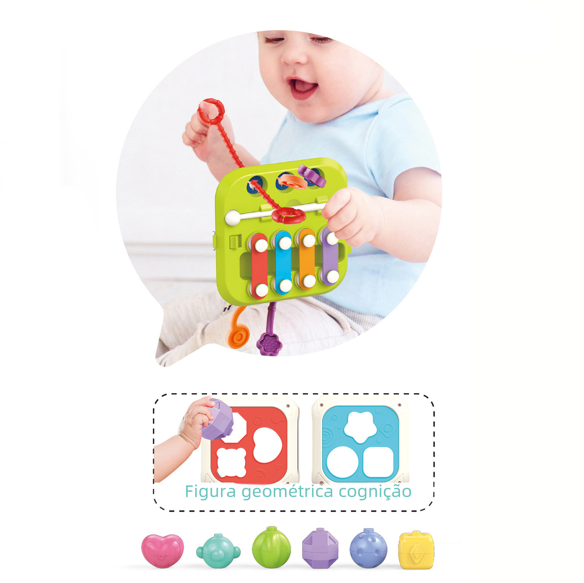 Rainbow Sensory Grasping Toy