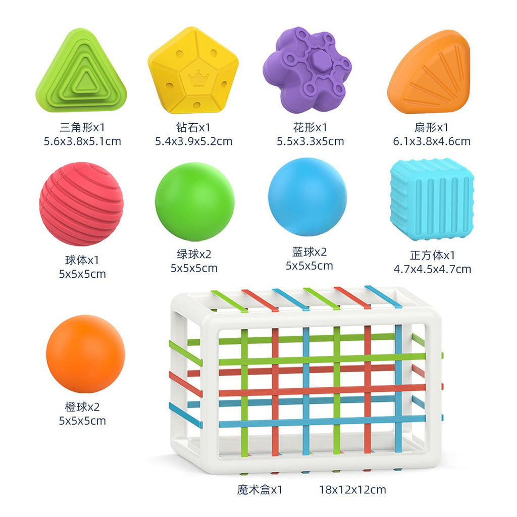 Rainbow Sensory Learning Cube
