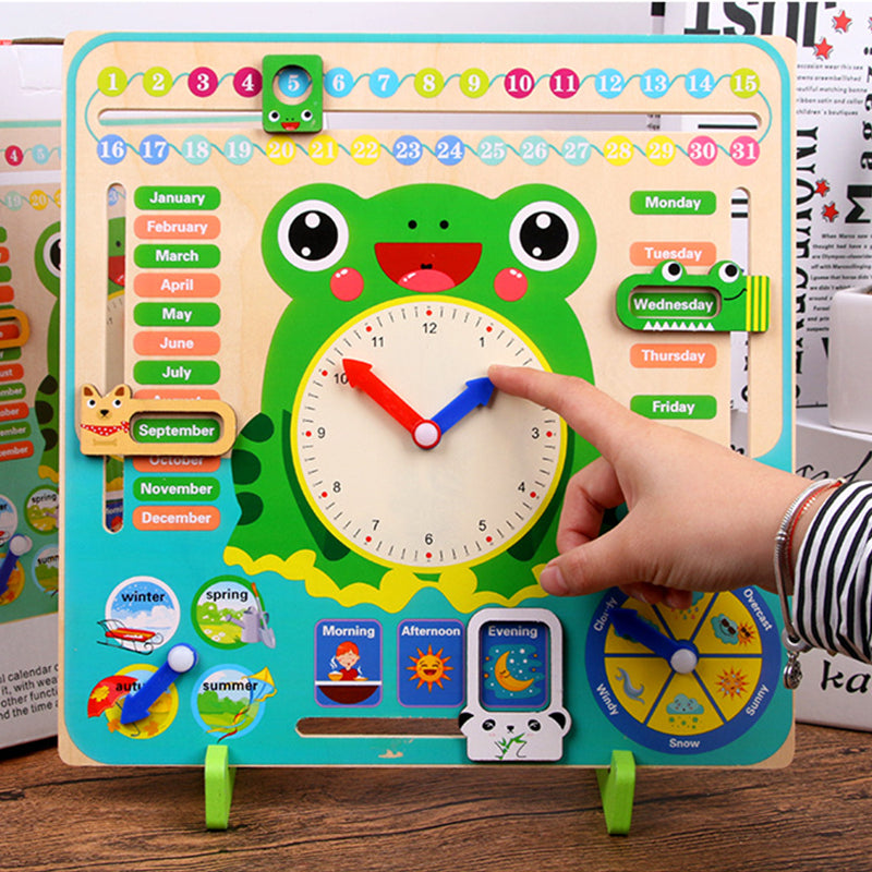 7-in-1 Kids Weather Calendar Clock
