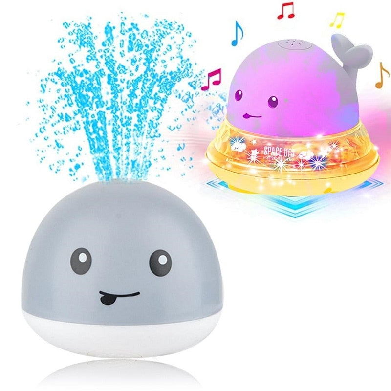 Electric Sensory Sprinkling Ball Bath Toy with Music