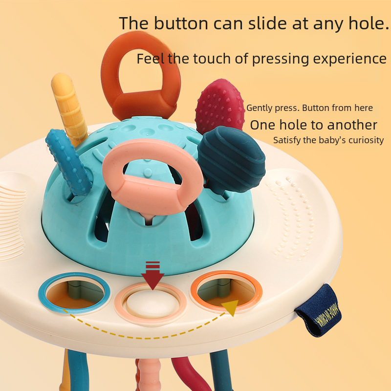 Soft Rubber UFO Pull Toy