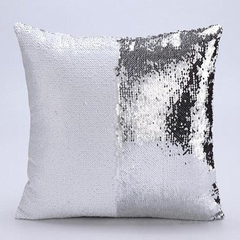 Reversible Sequin Cushion Cover