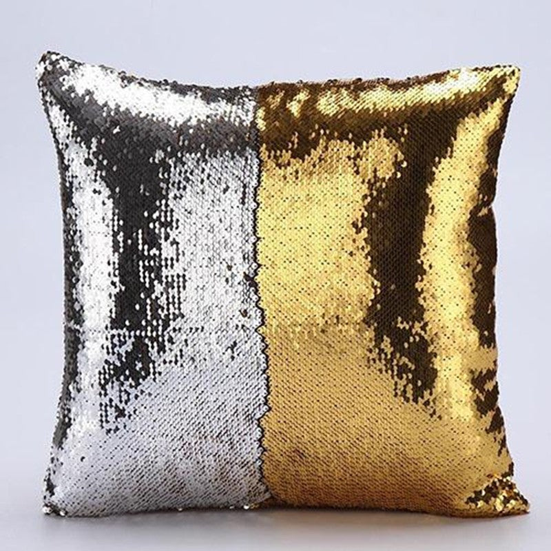 Reversible Sequin Cushion Cover