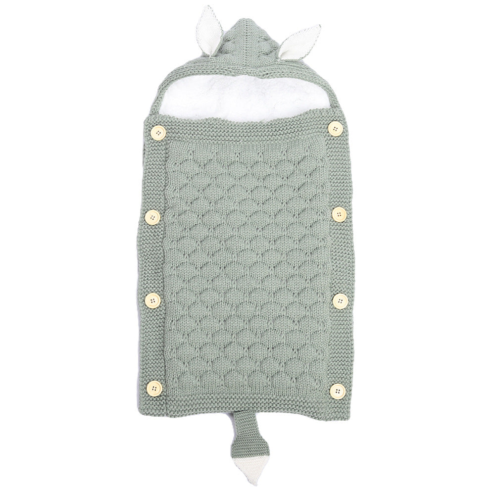 Baby Rabbit Ear Knitted Sleep Sack