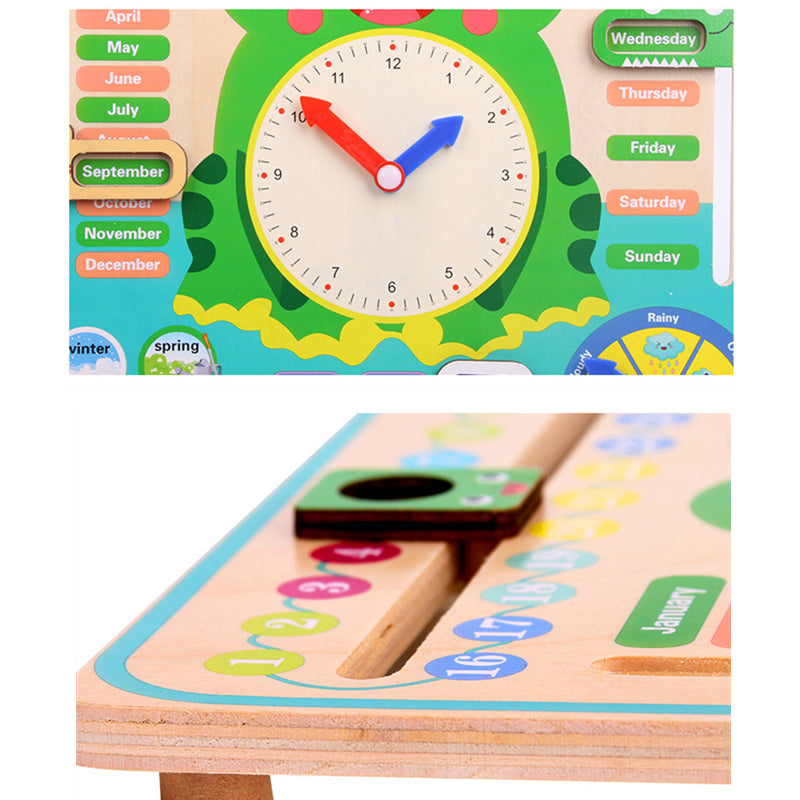 7-in-1 Kids Weather Calendar Clock
