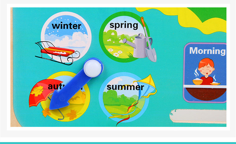 7-in-1 Kids Weather Calendar Clock