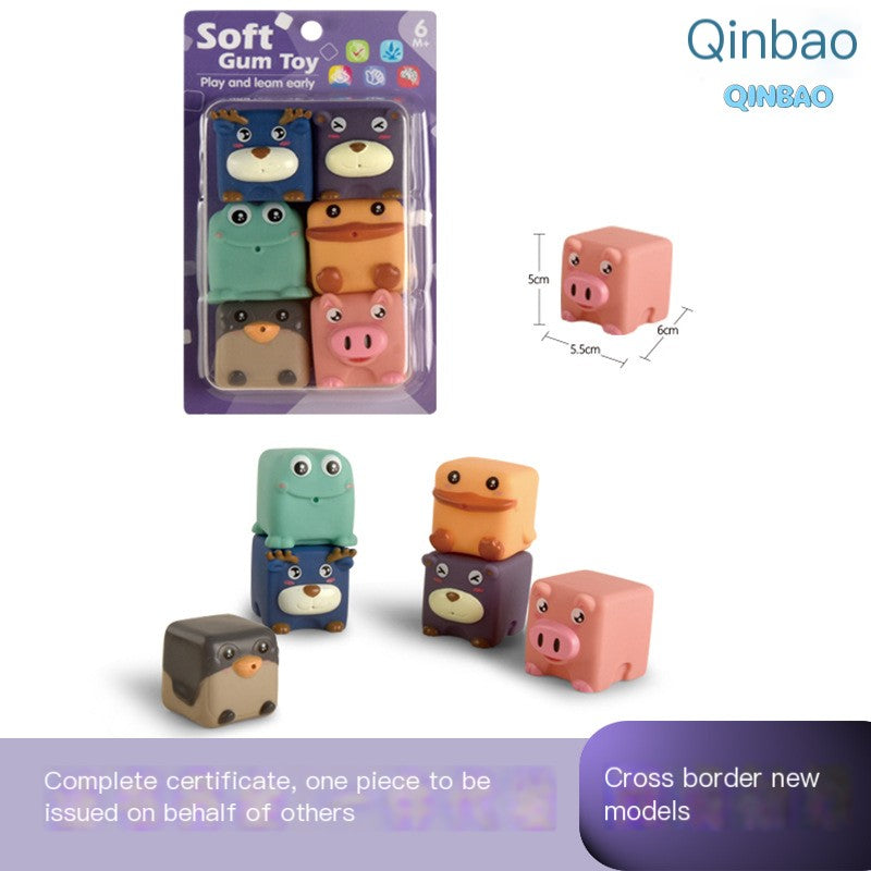 Cross-Border Baby Cartoon Sensory Ball and Soft Blocks