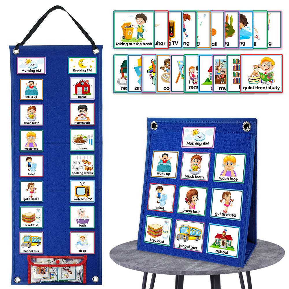 Kids Daily Chores Schedule Board