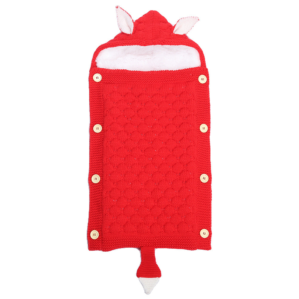Baby Rabbit Ear Knitted Sleep Sack