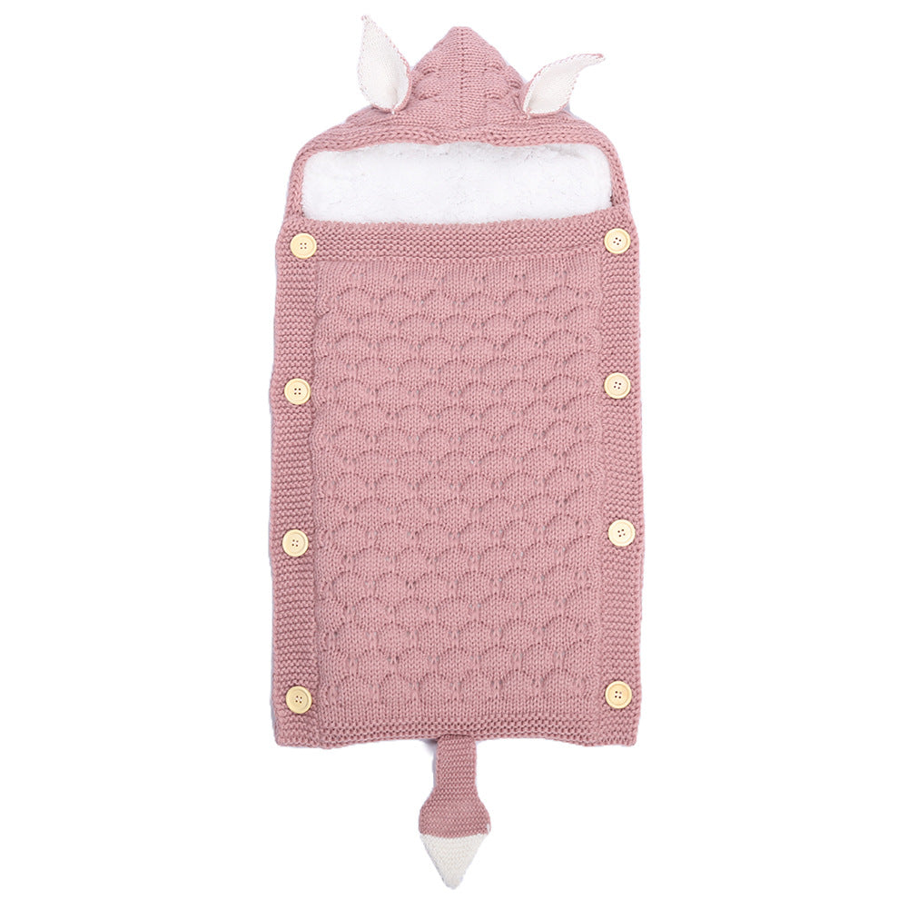 Baby Rabbit Ear Knitted Sleep Sack