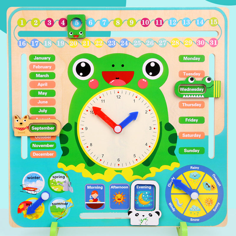 7-in-1 Kids Weather Calendar Clock