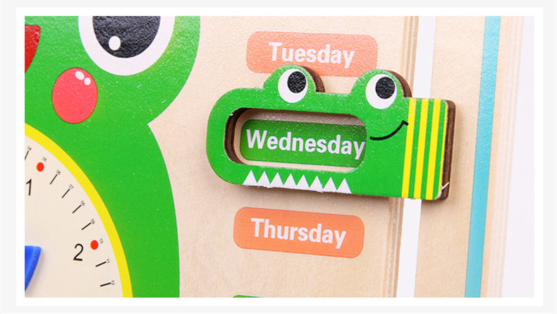 7-in-1 Kids Weather Calendar Clock