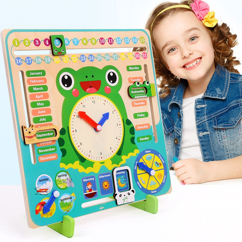7-in-1 Kids Weather Calendar Clock