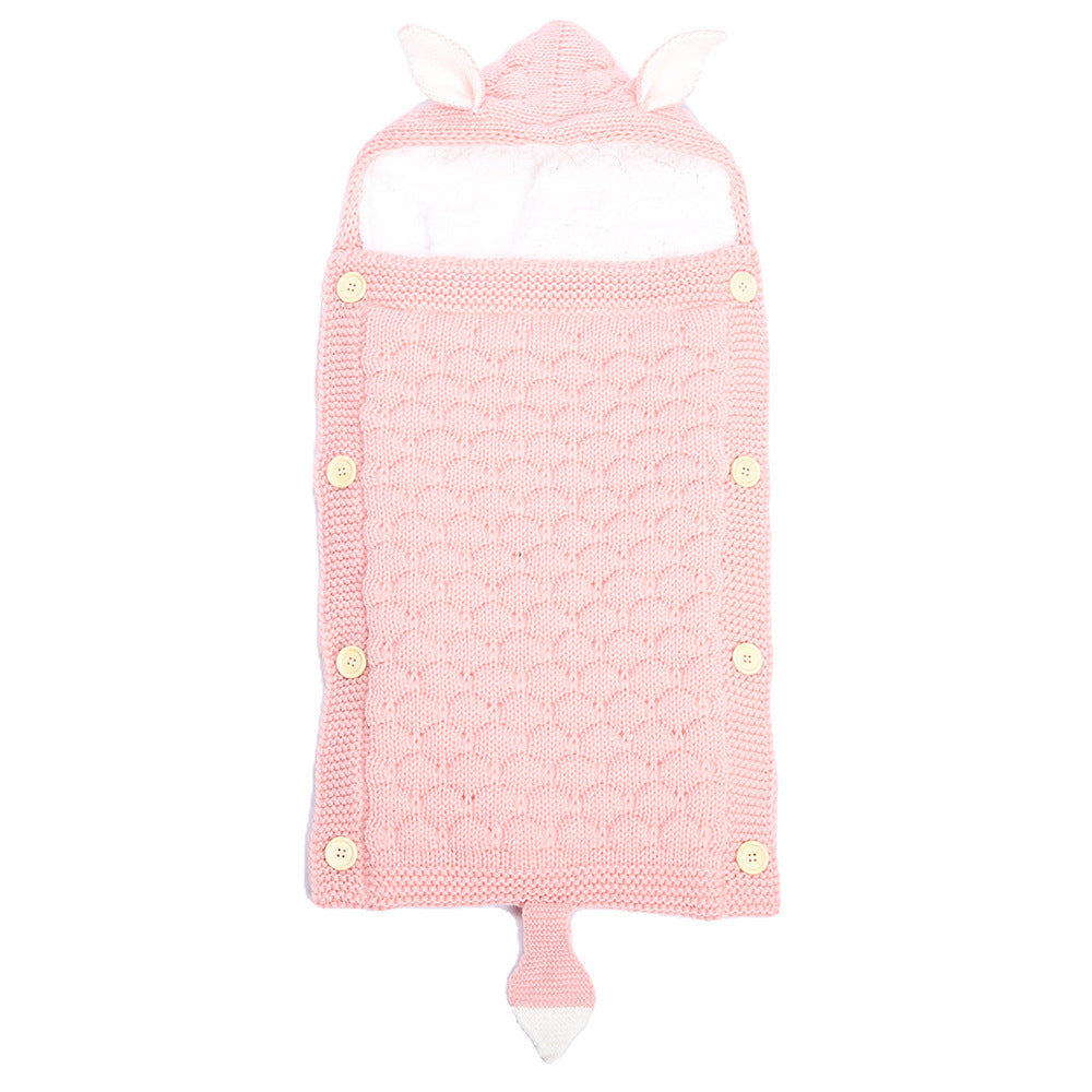 Baby Rabbit Ear Knitted Sleep Sack