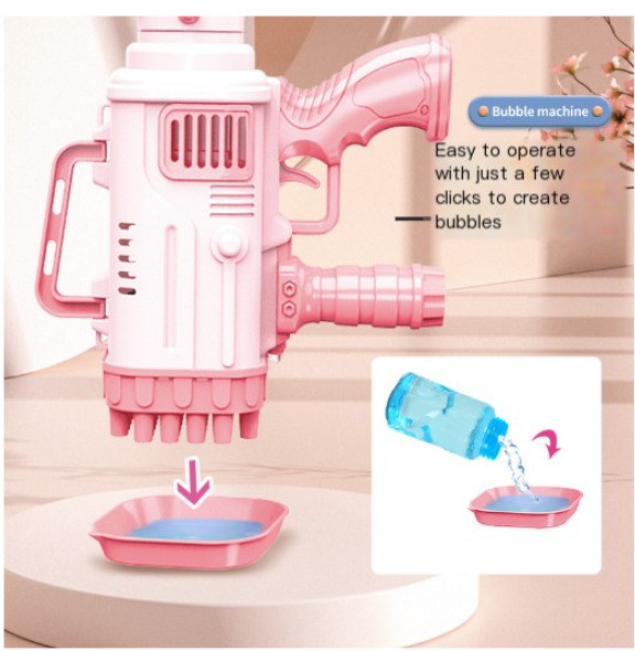 32-Hole Electric Bubble Gun