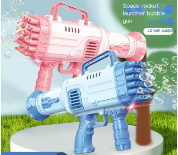 32-Hole Electric Bubble Gun