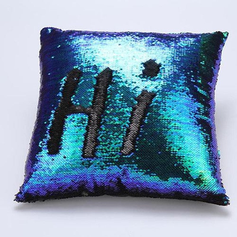 Reversible Sequin Cushion Cover