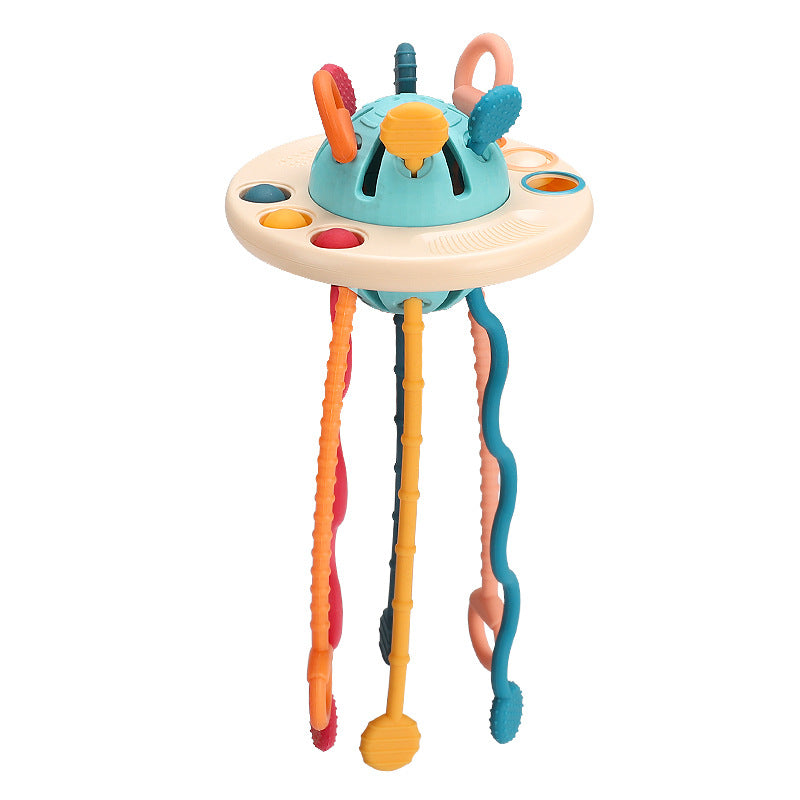 Soft Rubber UFO Pull Toy