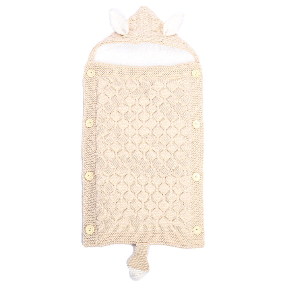 Baby Rabbit Ear Knitted Sleep Sack