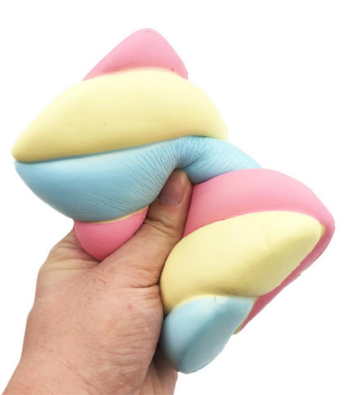 Slow-Rebound Fruit Squishy Keychain