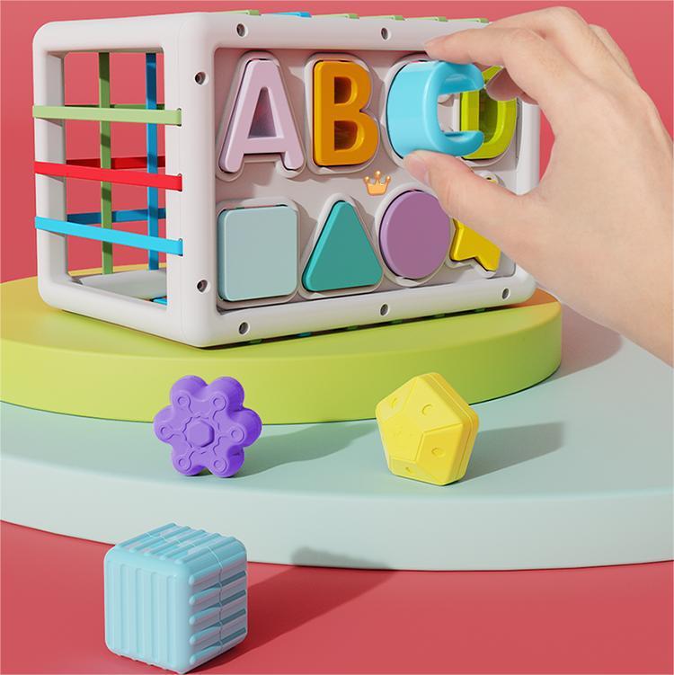 Rainbow Sensory Learning Cube