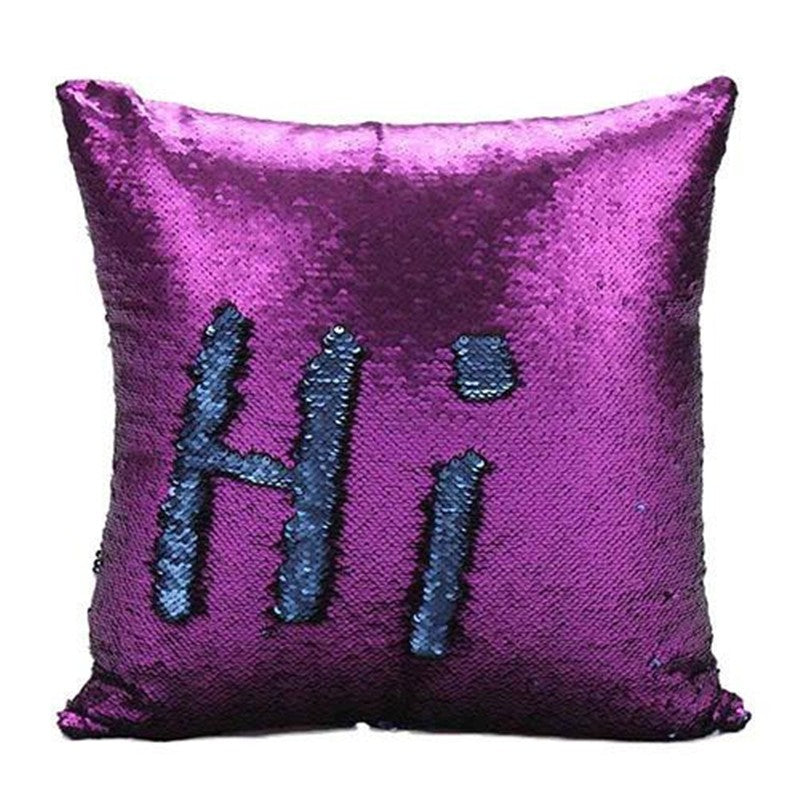Reversible Sequin Cushion Cover